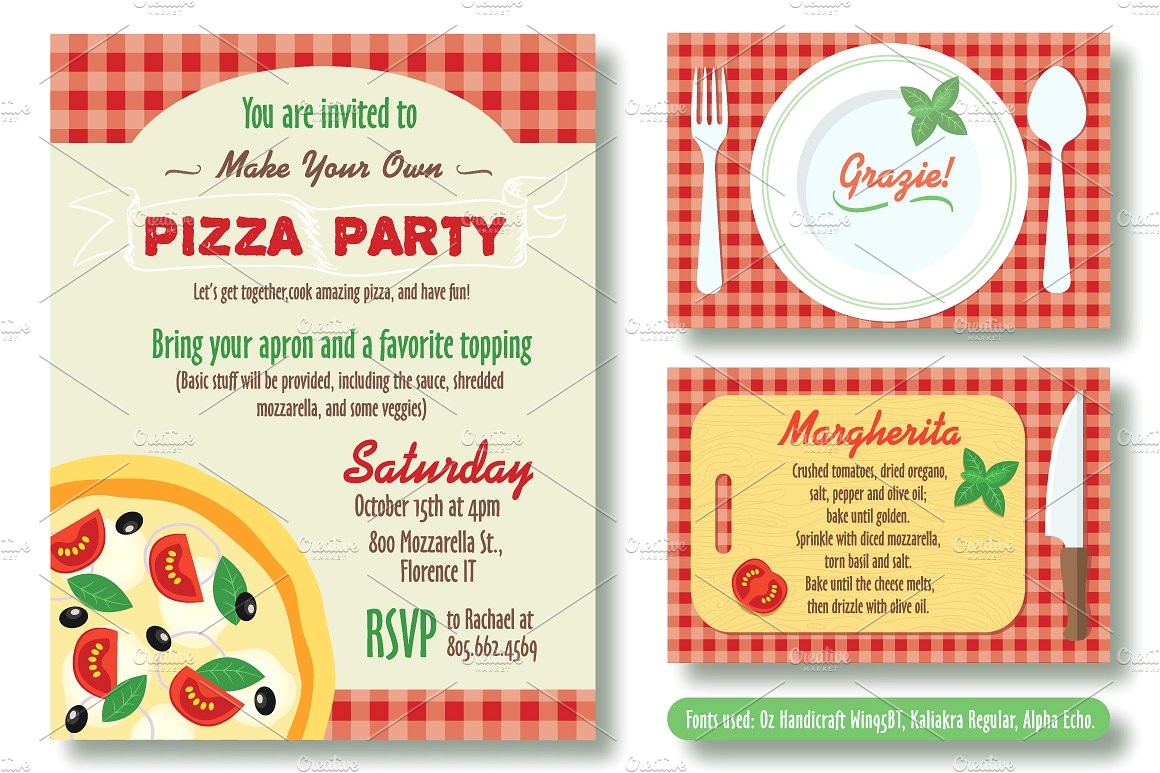 Pizza Party Invitation Template Editable Pizza Party Invitation Invitation Templates