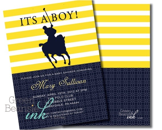 Polo Baby Shower Invitations 17 Best Images About Baby Shower themes On Pinterest