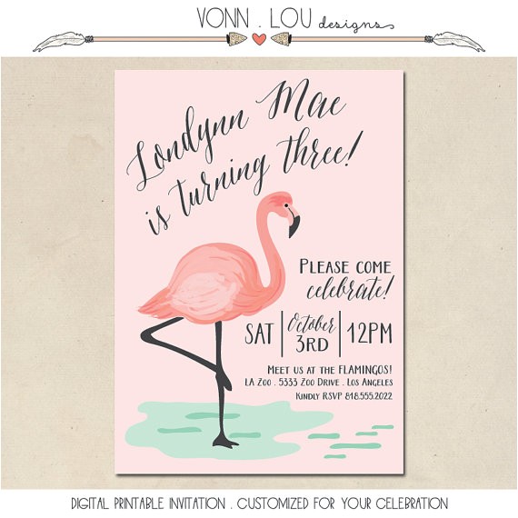 Pool Party Bridal Shower Invitations Flamingo Invitation Flamingo Party Pool Party Baby