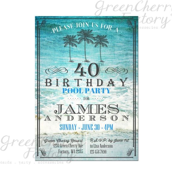 Pool Party Invitation Ideas for Adults Adult Birthday Pool Party Invitation Any Age Vintage Pool Party Invitation Ideas for Adults Adult Birthday Pool Party Invitation Any Age Vintage