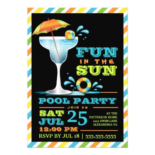 Pool Party Invitation Ideas for Adults Adult Fun In Sun Pool Party Cocktail Invitation 5" X 7 Pool Party Invitation Ideas for Adults Adult Fun In Sun Pool Party Cocktail Invitation 5" X 7