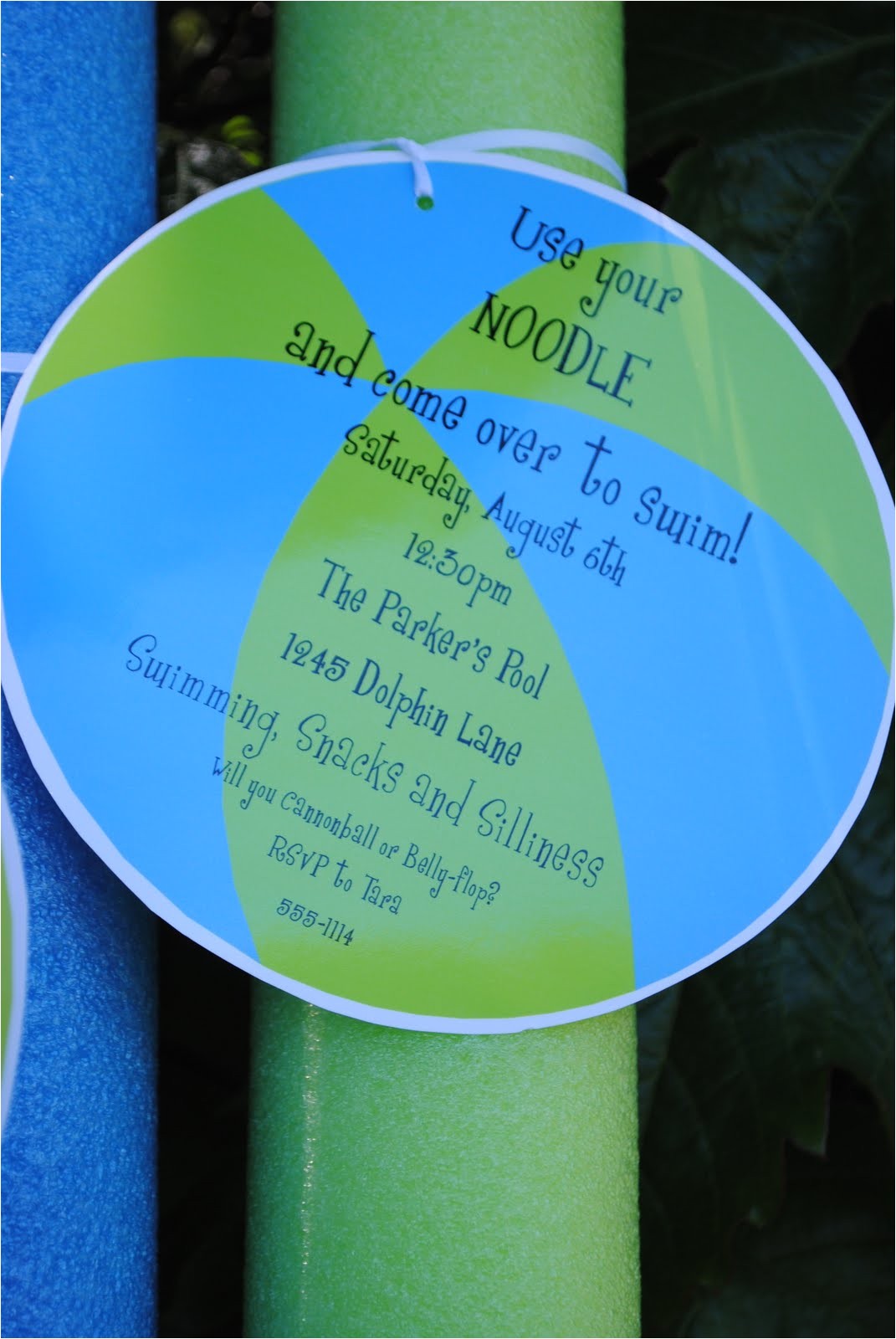 Pool Party Invitation Ideas Jac O Lyn Murphy Using Your Noodle for A Swim Party Craft