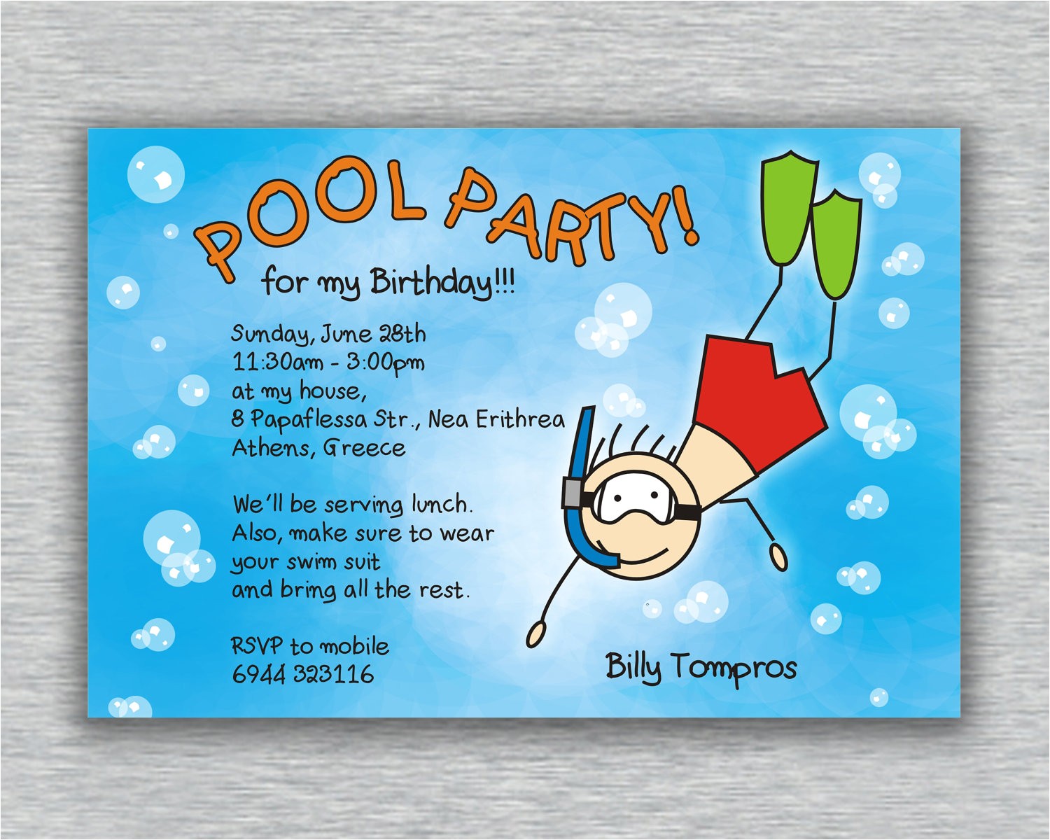 Pool Party Invitation Ideas Stunning Pool Party Birthday Invitations You Can Modify