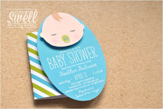 Pop Up Baby Shower Invitations Items Similar to Three Dimensional Interactive Baby