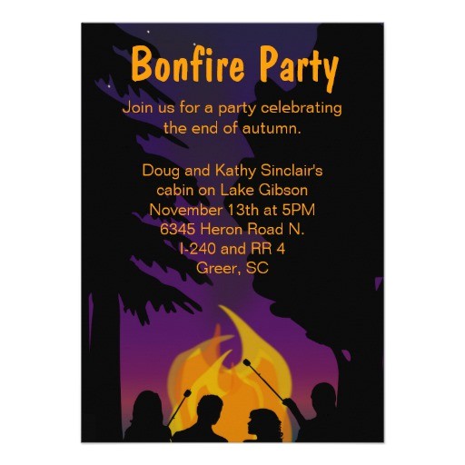 Porch Party Invitation Personalized Bonfire Invitations Porch Party Invitation Personalized Bonfire Invitations