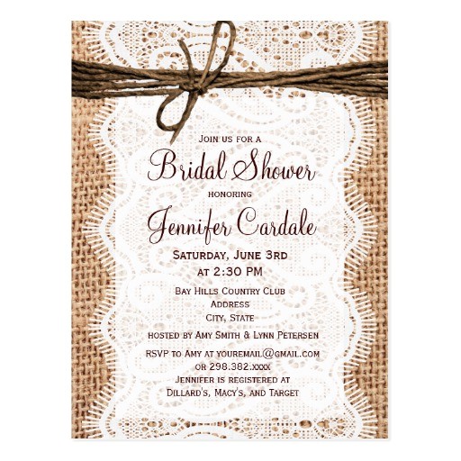 Postcard Bridal Shower Invitations Bridal Shower Invitations Bridal Shower Postcard