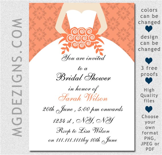 Postcard Size Bridal Shower Invitations Items Similar to Printable Bridal Shower Invitation