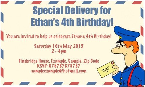 Postman Pat Party Invitations Birthday Party Invitations Invitations and Party