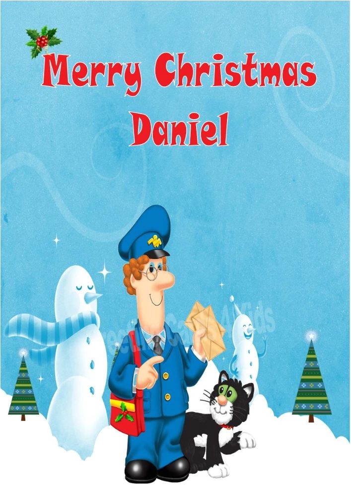 Postman Pat Party Invitations Personalised Postman Pat Christmas Card