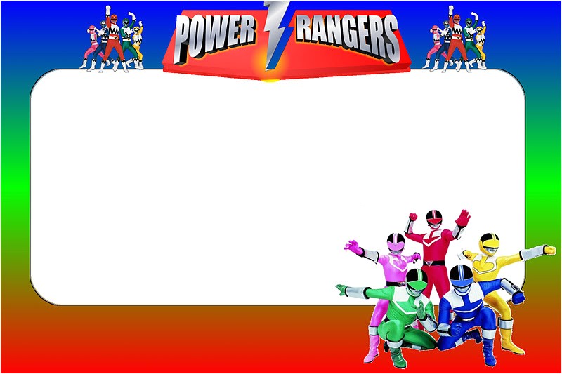 Power Ranger Birthday Invitations Printable Power Rangers Free Printable Invitations