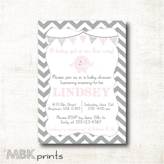 Pre Printed Baby Shower Invitations Baby Shower Invitation with Matching Pre Printed by Mbkprints