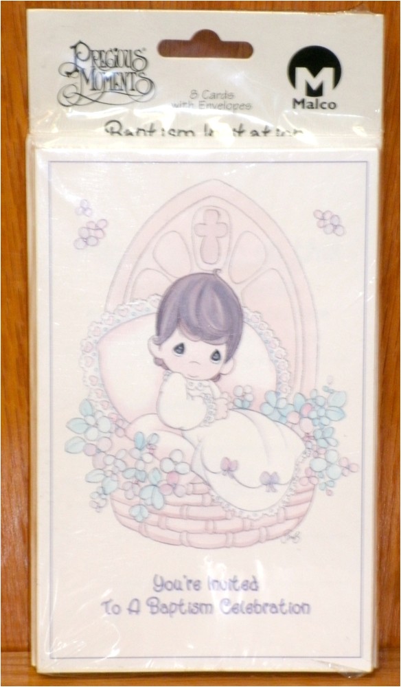 Precious Moments Printable Baptism Invitations “precious Moments” Baptism Invitation Cards – St Bernard