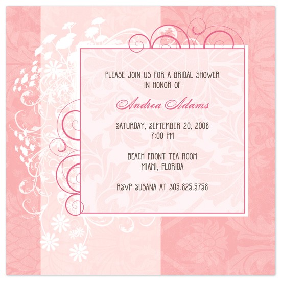 Pretty Bridal Shower Invitations Bridal Shower Invitations Pretty In Pink at Minted Com