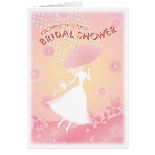 Pretty Bridal Shower Invitations Pretty In Pink Bridal Shower Invitation Card Zazzle
