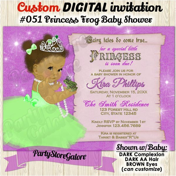 Princess and the Frog Baby Shower Invitations Frog Princess Baby Shower Invitation Vintage Ballerina Girl Princess and the Frog Baby Shower Invitations Frog Princess Baby Shower Invitation Vintage Ballerina Girl