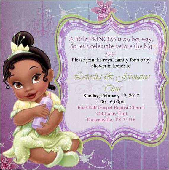 Princess and the Frog Baby Shower Invitations Princess and the Frog Baby Shower by Tsinspiredcreations Princess and the Frog Baby Shower Invitations Princess and the Frog Baby Shower by Tsinspiredcreations