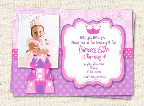 Princess First Birthday Invitation Wording Princess Birthday Invitations