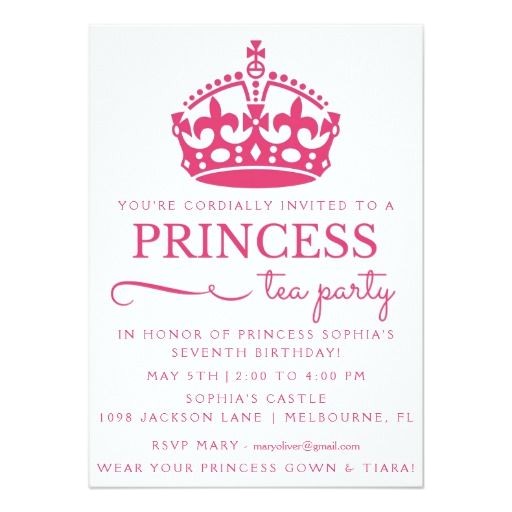 Princess Tea Party Invitation Wording Best 25 Princess Birthday Invitations Ideas On Pinterest