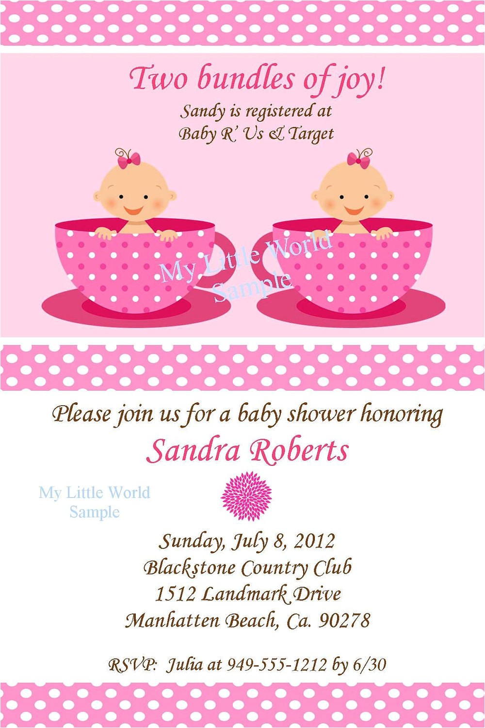 Printable Baby Shower Invitations Twins Twin Invitation Twin Birthday Invitations Twin Baby Shower