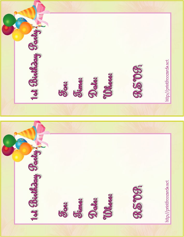 Printable Birthday Invites Free Party Invitations 10 Personalized Printable Birthday