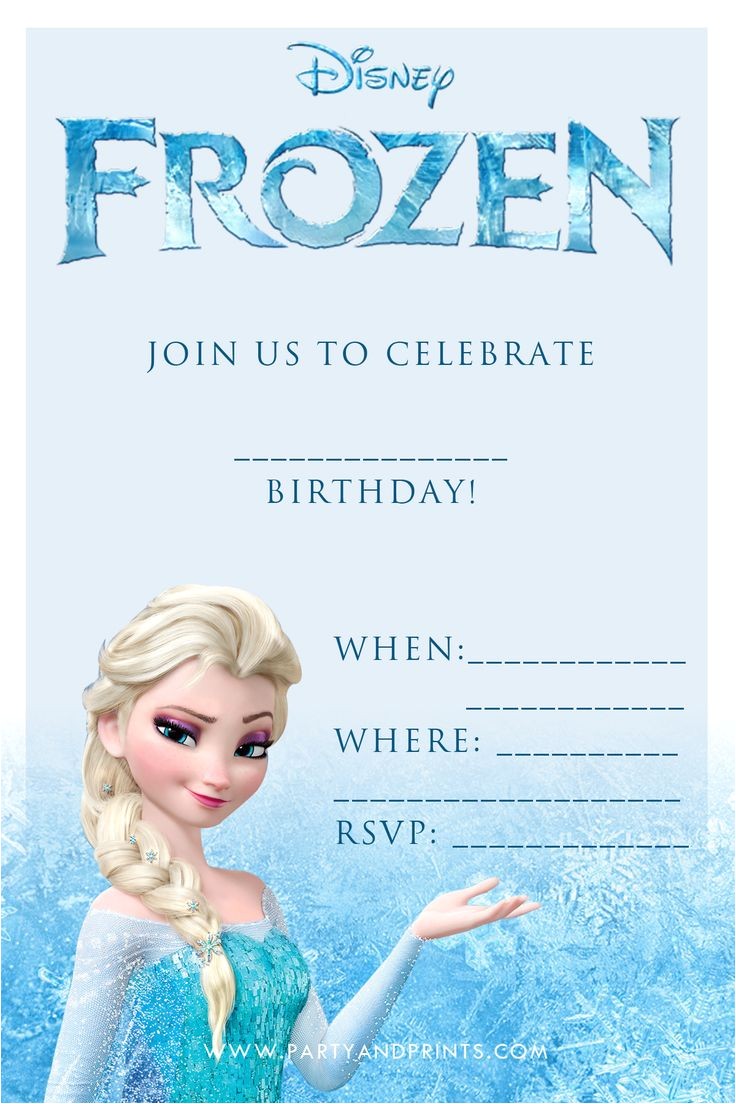 Printable Frozen Birthday Invitations 17 Best Ideas About Free Frozen Invitations On Pinterest