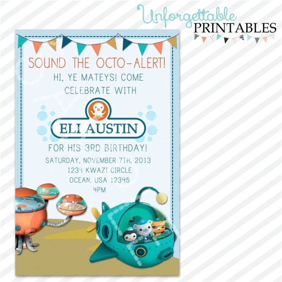 Printable Octonauts Birthday Invitations Unavailable Listing On Etsy