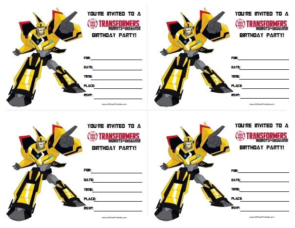 Printable Transformer Birthday Invitations Transformers Birthday Invitations All Free Printable Printable Transformer Birthday Invitations Transformers Birthday Invitations All Free Printable
