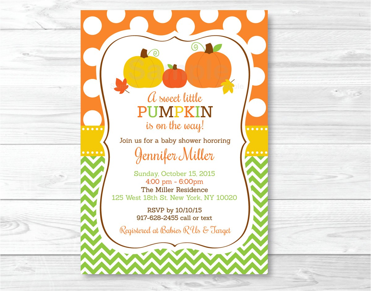 Pumpkin Baby Shower Invitations Etsy Pumpkin Baby Shower Invitation Pumpkin Baby Shower Invite