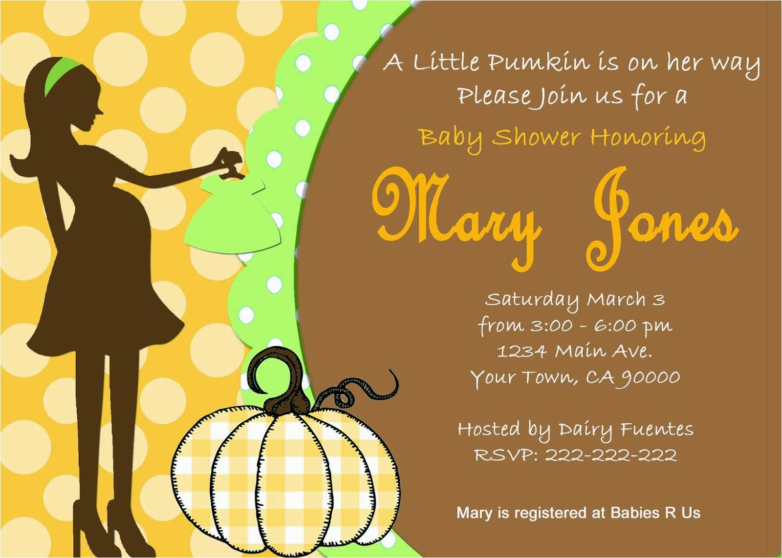 Pumpkin Baby Shower Invitations Etsy Template Pumpkin Baby Shower Invitations
