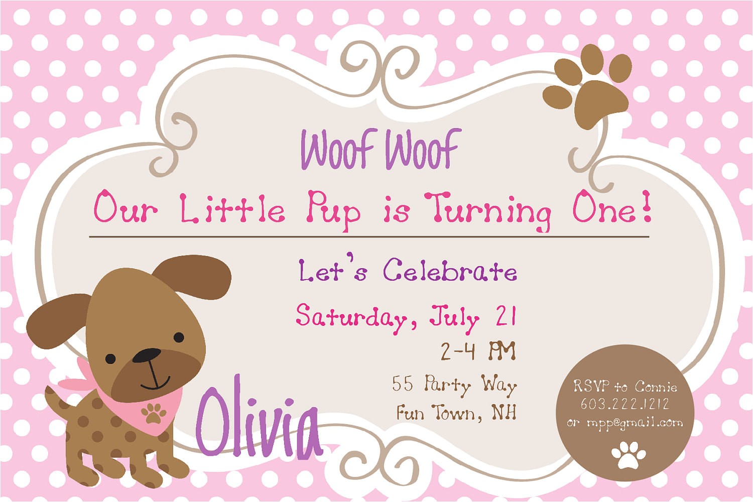 Puppy Birthday Party Invites Dog Birthday Party Invitations Puppy Dog Party Invites 1st