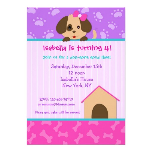 Puppy Dog Party Invites Puppy Dog Birthday Party Invitations Zazzle