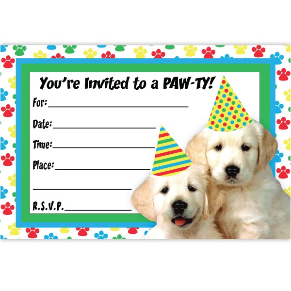 Puppy Dog Party Invites Puppy Party Invitations theruntime Com