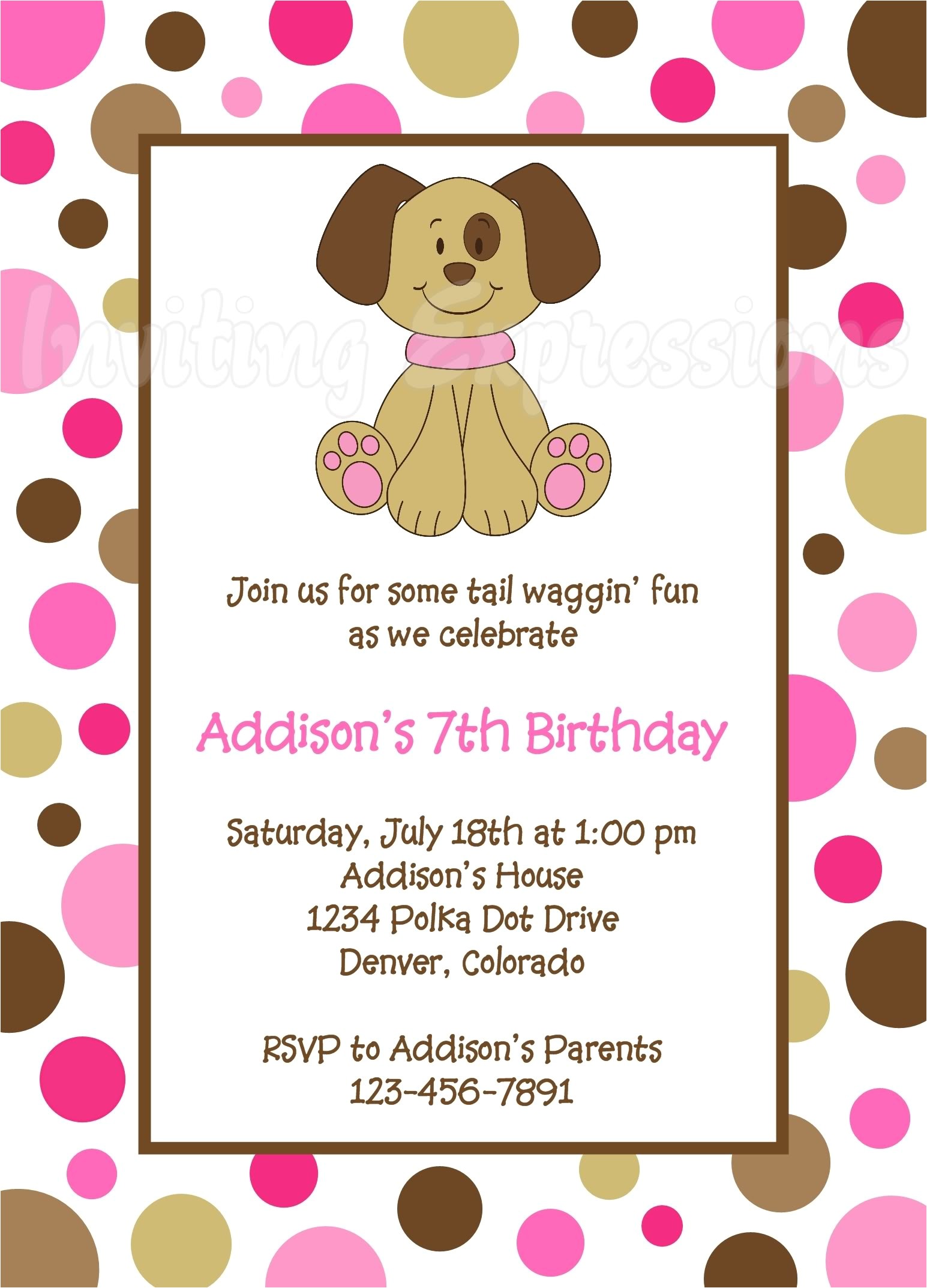 Puppy Party Invites Birthday Invites Awesome 10 Puppy Birthday Invitations