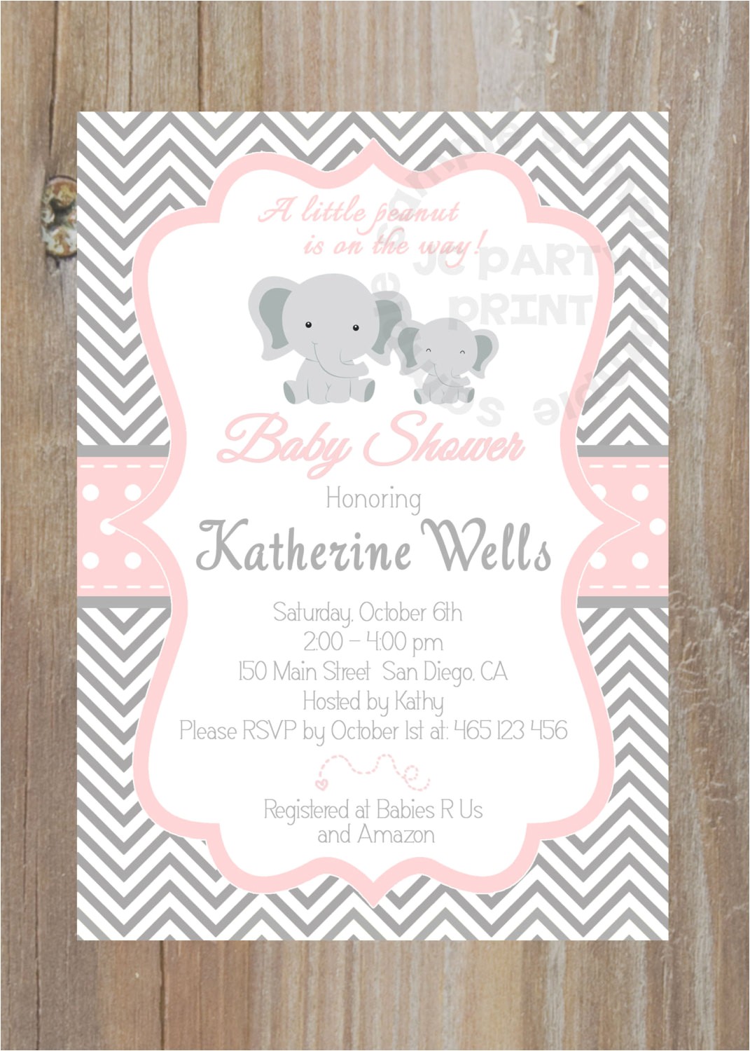 Purple and Silver Baby Shower Invitations Purple and Silver Baby Shower Invitation Various