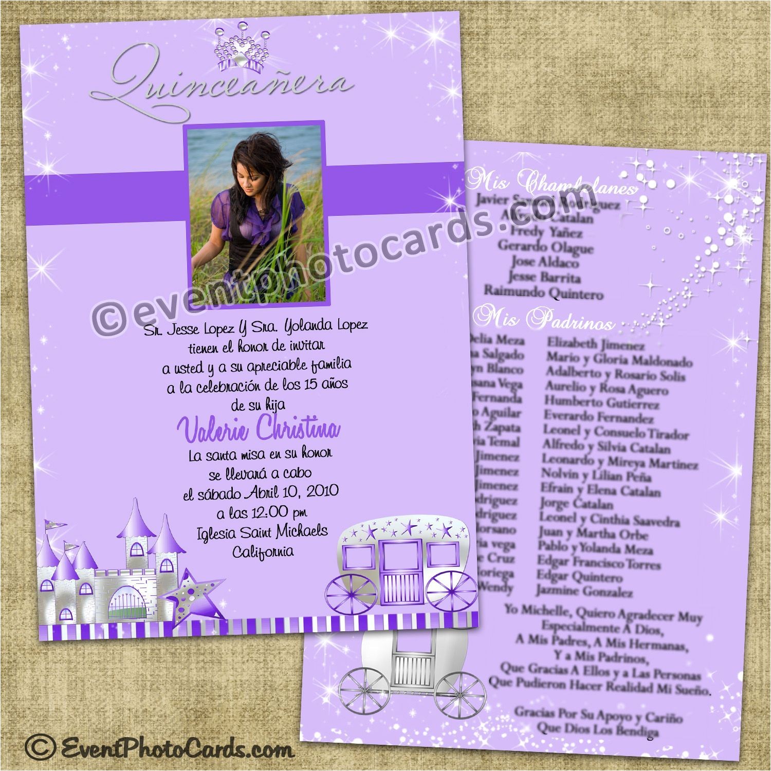 Quinceanera Invitation Wording Ideas Purple Princess Quinceanera Invitations Sweet 15