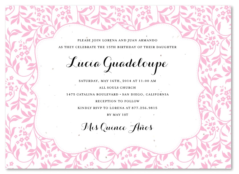 Quinceanera Invitation Wording Ideas Quinceanera Invitation Wording Quinceanera Invitation