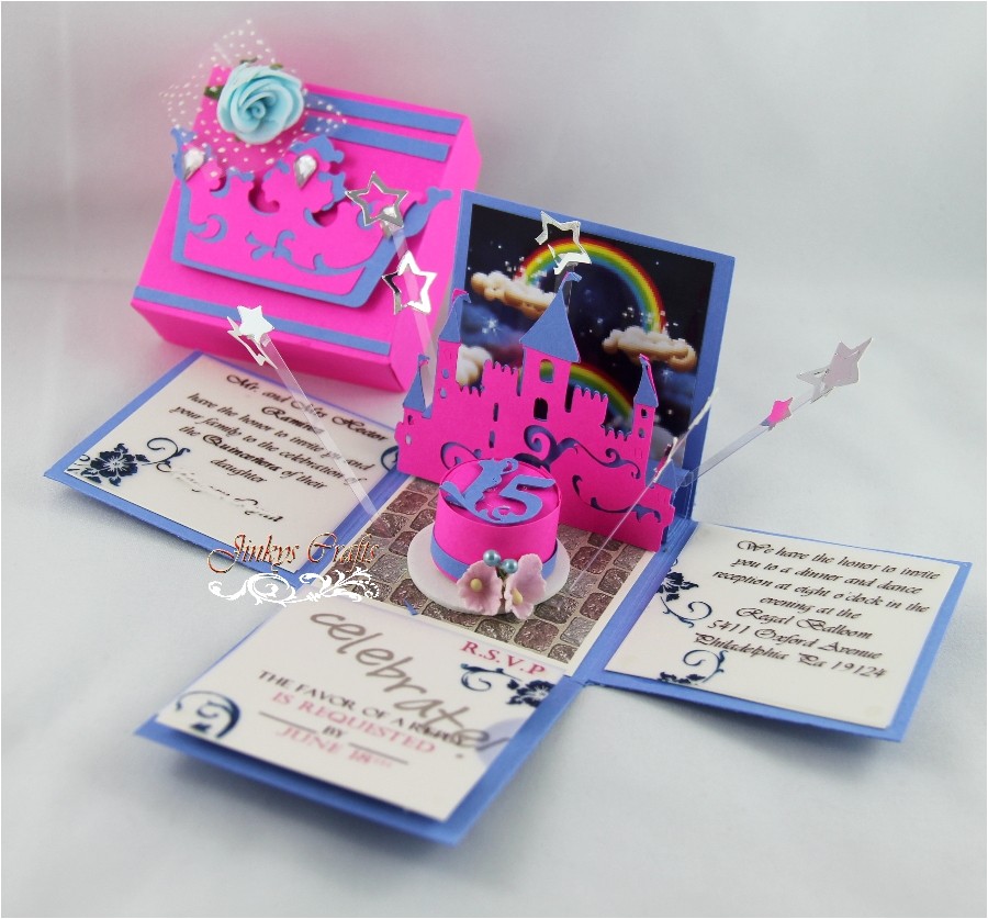 Quinceanera Invitations In A Box Jinky 39 S Crafts Designs Quinceanera Invitations by Color