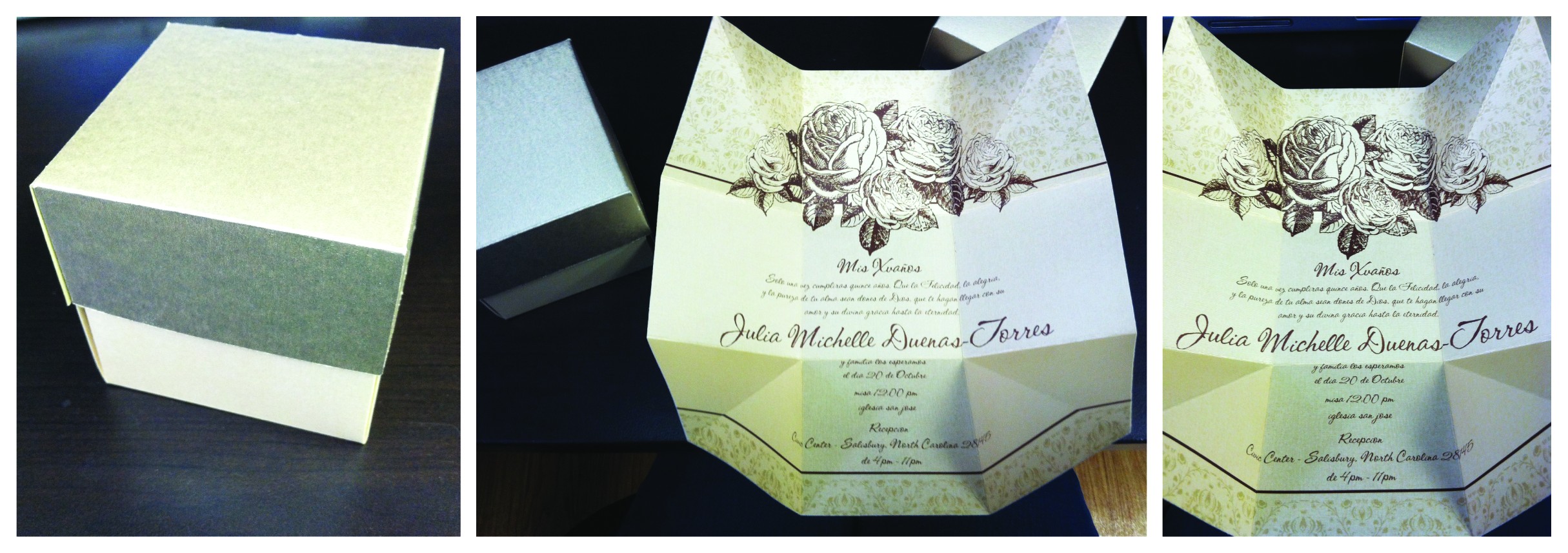 Quinceanera Invitations In A Box Quinceanera Box Invitations the Lettered Lily