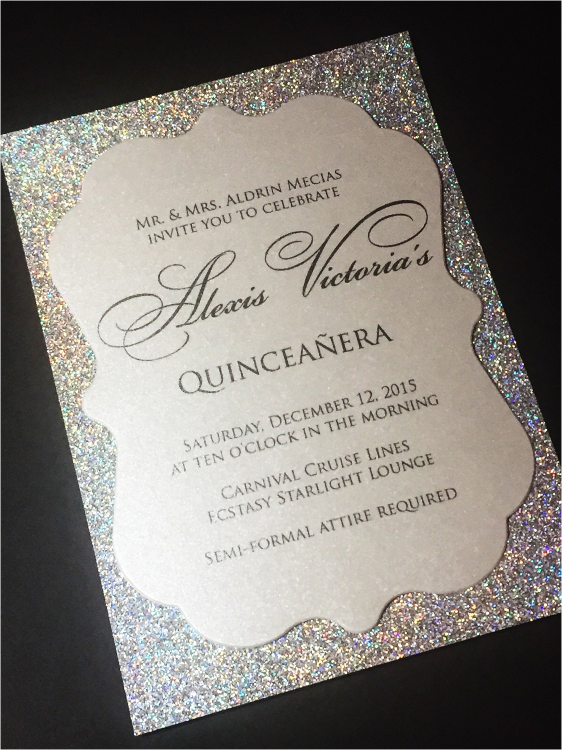 Quinceanera Invitations Online Quinceanera Invitation Sweet 16 Invitation Glitter