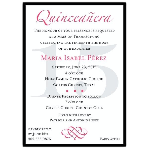 Quinceanera Invitations Templates for Free Quinceanera Invitation Wording Template Best Template