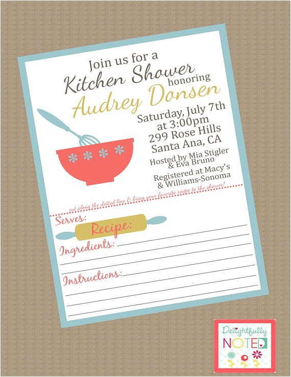 Recipe themed Bridal Shower Invitation Wording Bridal Shower Invitations Bridal Shower Invitation Recipe themed Bridal Shower Invitation Wording Bridal Shower Invitations Bridal Shower Invitation