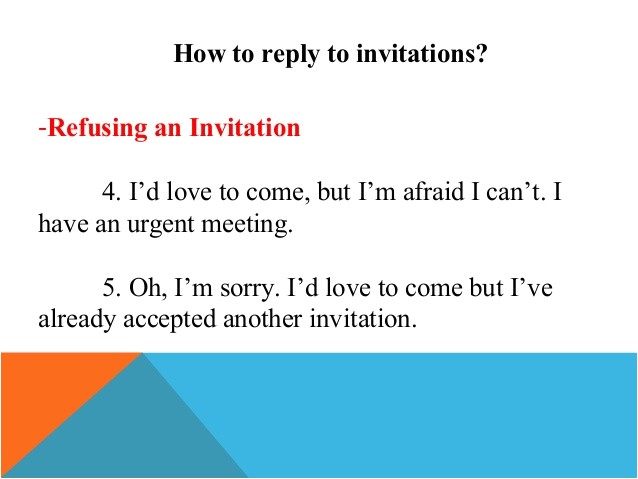 Reply to Birthday Invitation Sample Invitations and Replies to Invitations