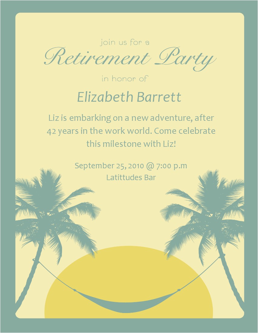 Retirement Party Invitation Examples 18 Awesome Examples Of Farewell and Retirement Invitation