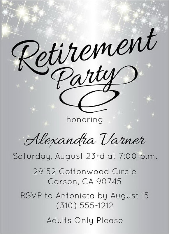 Retirement Party Invitation Examples Retirement Party Invitation Wording