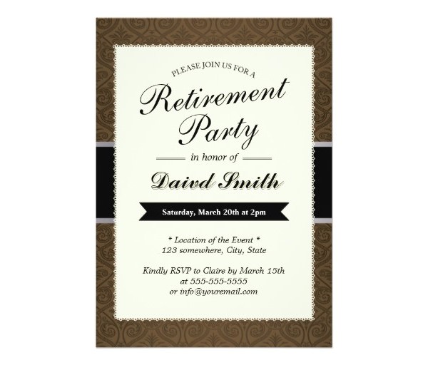 Retirement Party Invitation Template Free 30 Retirement Party Invitation Design & Templates Psd