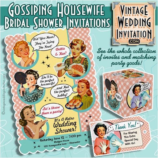 Retro Housewife Bridal Shower Invitations 62 Best Vintage Bridal Shower Invitations Images On