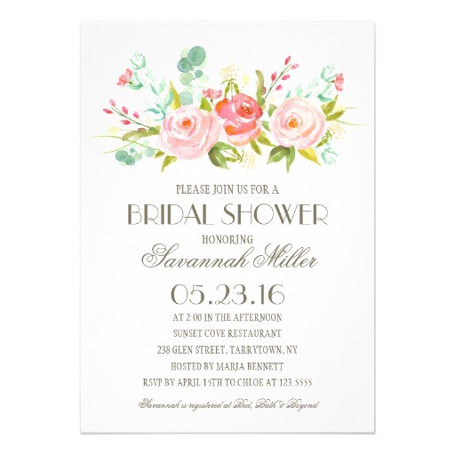 Rifle Paper Bridal Shower Invitations Rose Garden