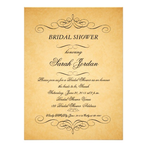Rifle Paper Bridal Shower Invitations Vintage Paper Swirls Bridal Shower Invitation