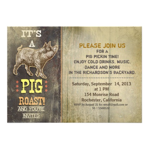 Roast Birthday Party Invitations 900 Roast Invitations Roast Announcements Invites Zazzle