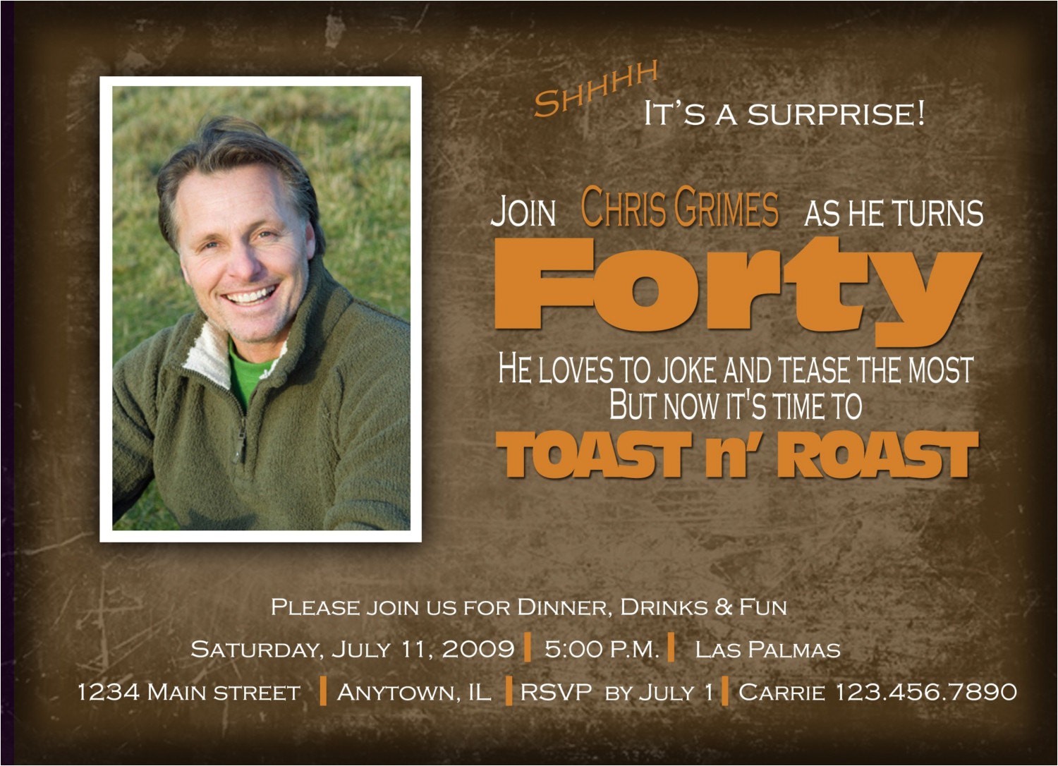 Roast Birthday Party Invitations toast N Roast Birthday Invitation